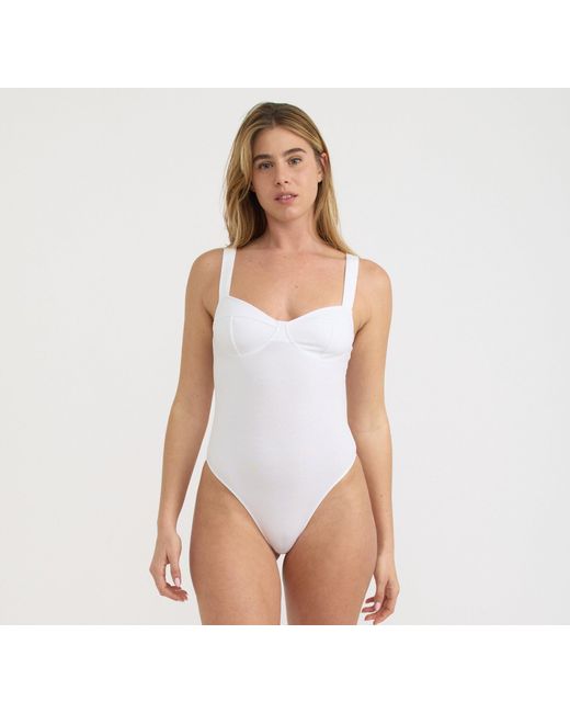 Organic Basics White Core Icon Bodysuit