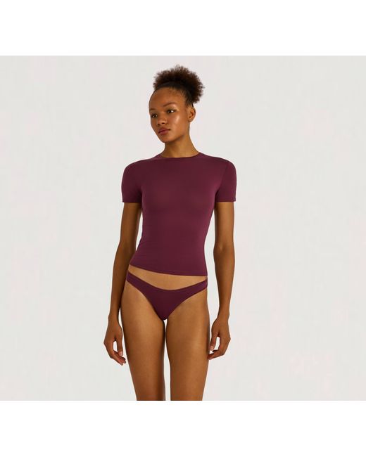 Organic Basics Red Soft Touch Veil Tee