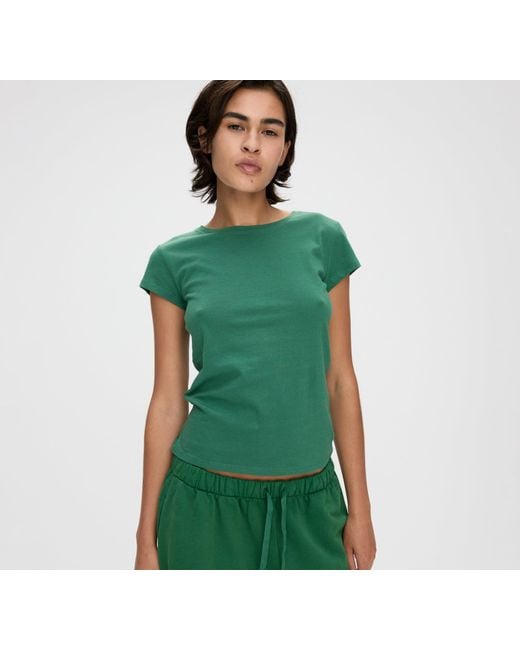 Organic Basics Green True Sheer Tee