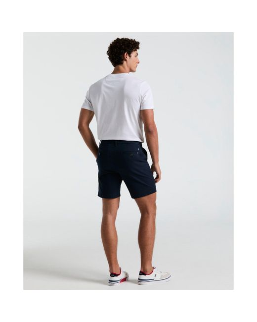 Original Penguin Blue Chino Shorts In Dark Sapphire for men