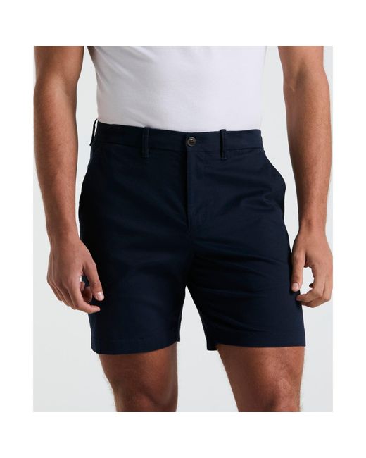 Original Penguin Blue Chino Shorts In Dark Sapphire for men