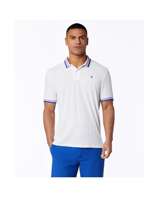 Original Penguin Performance Terry Golf Polo In Bright White for men
