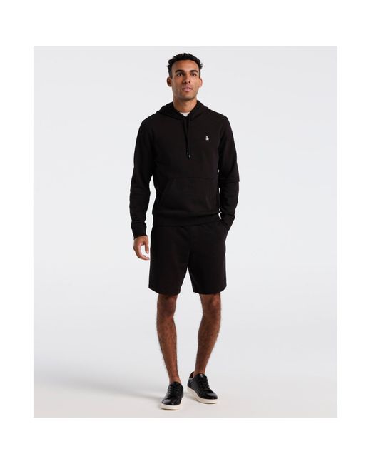 Original Penguin Sticker Pete Hoodie In True Black for men
