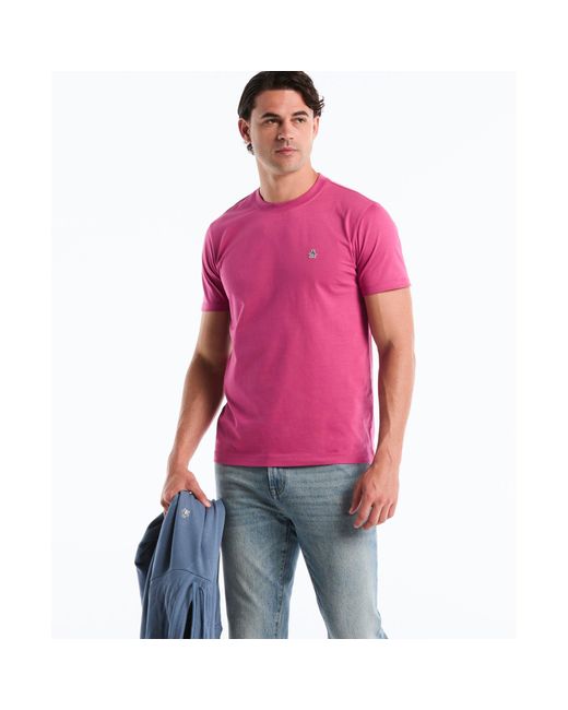 Original Penguin Pink Sticker Pete Logo T-shirt In Magenta Haze for men