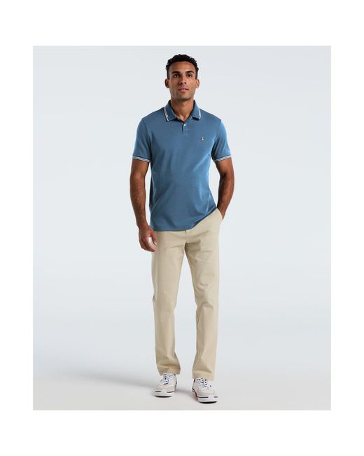 Original Penguin Icons Tipped Polo Shirt In Copen Blue for men