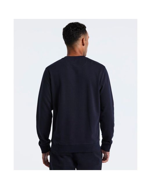 Original Penguin Blue Sticker Pete Sweatshirt In Dark Sapphire for men