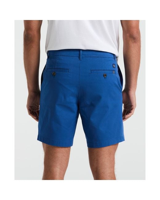 Original Penguin Chino Shorts In Blue Quartz for men