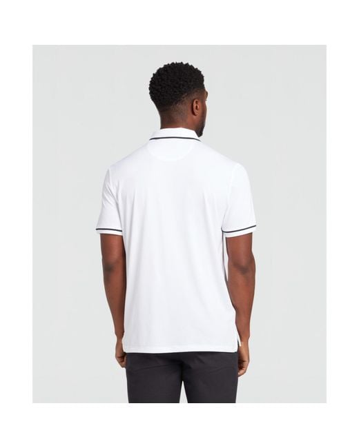 Original Penguin White Heritage Oversized Pete Golf Polo for men