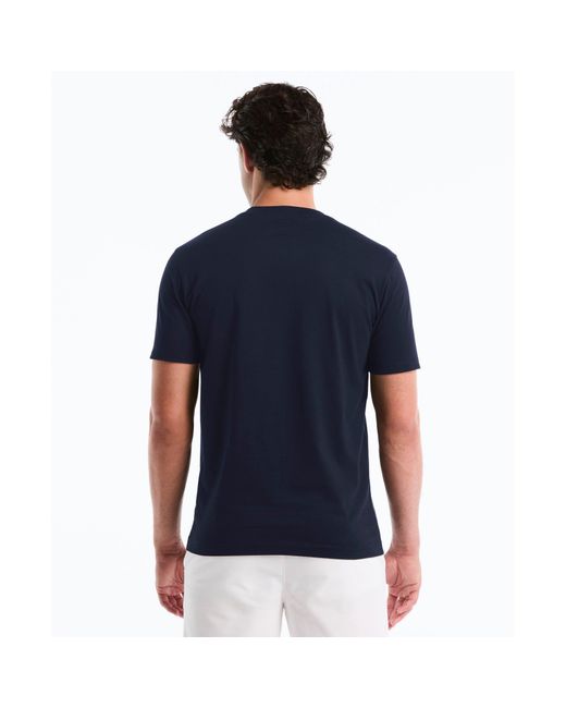 Original Penguin Blue Sticker Pete Logo T-shirt In Dark Sapphire for men