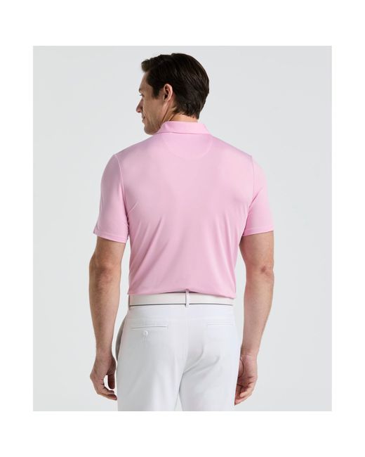 Original Penguin Red Original Block Design Golf Polo Shirt In Lilac Sachet for men