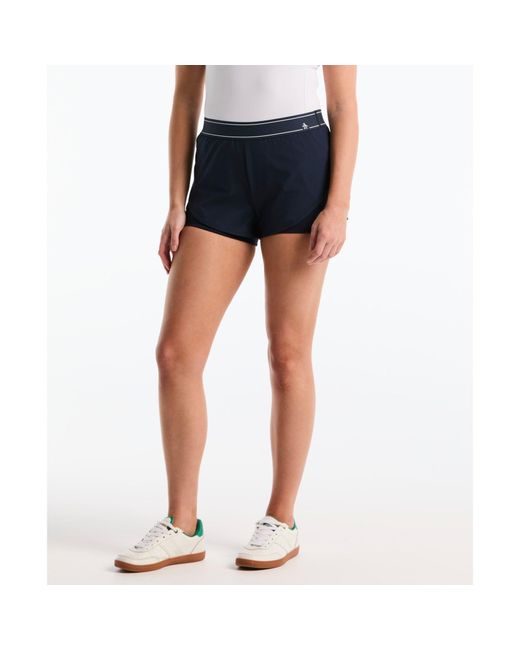 Original Penguin Blue Women's Tennis Short With Striped Pete In Black Iris for men