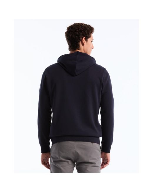 Original Penguin Black Sticker Pete Full Zip Hoodie In Dark Sapphire for men