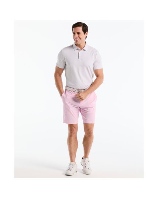 Original Penguin Red The Player 9" Golf Shorts In Pirouette for men