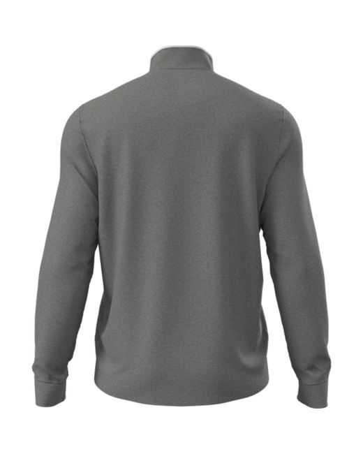 Original Penguin 1/4 Zip Technical Earl Golf Sweatshirt In Quiet Gray Heather for men