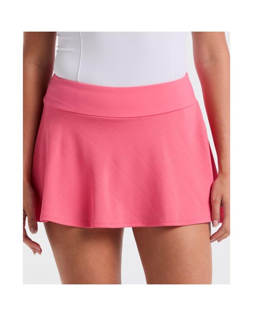 Original Penguin Red Women's Jacquard Tennis Skort In Camellia Rose for men
