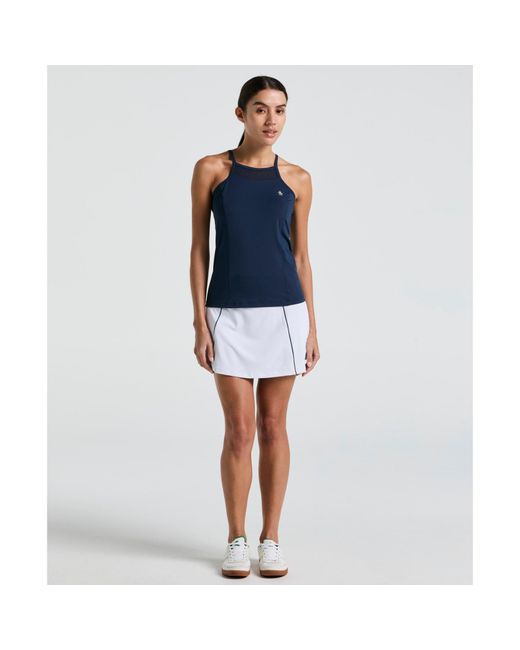 Original Penguin Blue Women's Colour Block Flounce Tennis Skort In Bright White for men