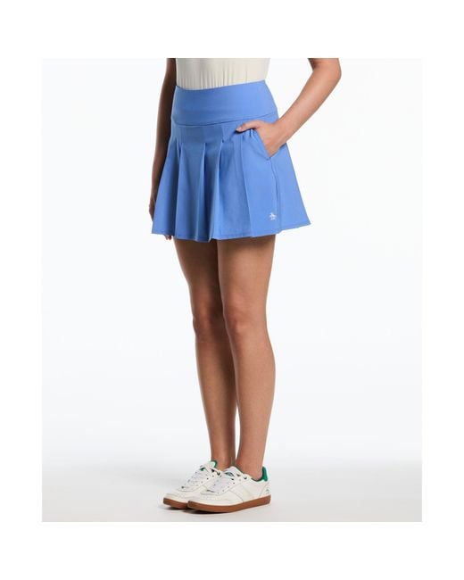 Original Penguin Blue Women's Pleated 17" Golf Skort In Ultramarine for men
