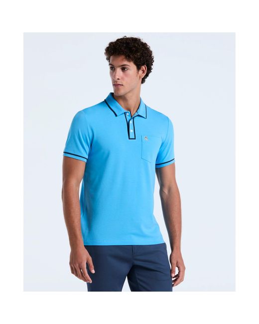 Original Penguin Earl Pique Polo Shirt In Bonnie Blue for men