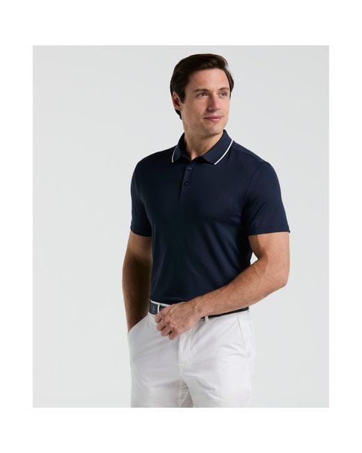 Original Penguin Blue The Caddy Golf Polo Shirt In Black Iris for men