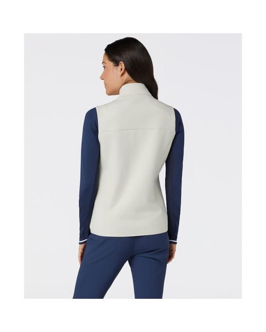Original Penguin Blue Women's Midweight Golf Vest In Silver Birch Heather for men