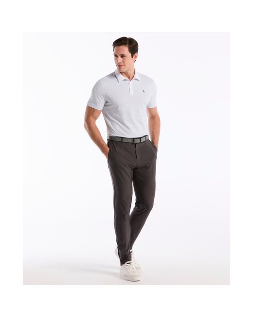 Original Penguin Blue Pete's Tee Time Golf Polo In Bright White for men