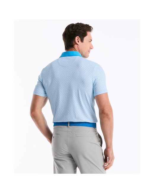Original Penguin Pete's Tee Time Golf Polo In Malibu Blue for men