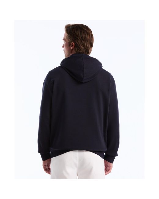 Original Penguin Blue Sticker Pete Hoodie In Dark Sapphire for men