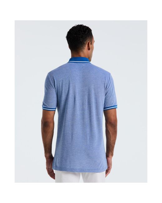 Original Penguin Birdseye Pique Tipped Polo Shirt In Classic Blue for men