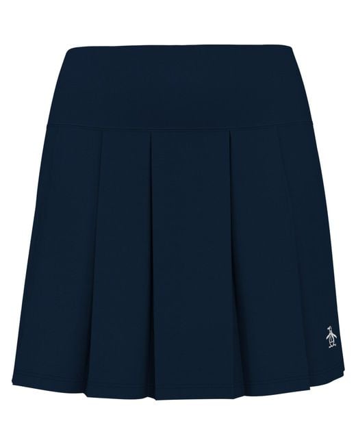 Original Penguin Blue Women's Pleated 17" Golf Skort In Black Iris for men