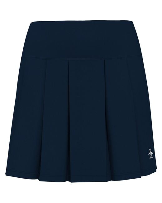 Original Penguin Blue Women's Pleated 17" Golf Skort In Black Iris for men