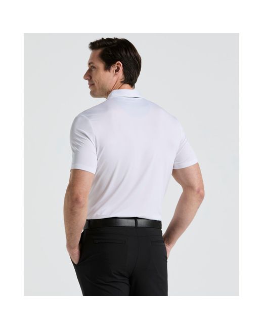 Original Penguin Original Block Design Golf Polo In Bright White for men