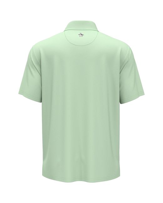 Original Penguin Birdseye Eco Golf Polo In Green Ash for men