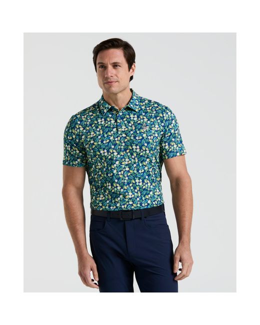 Original Penguin Green Pete's Coconut Caddy Golf Polo Shirt In Galaxy Blue for men