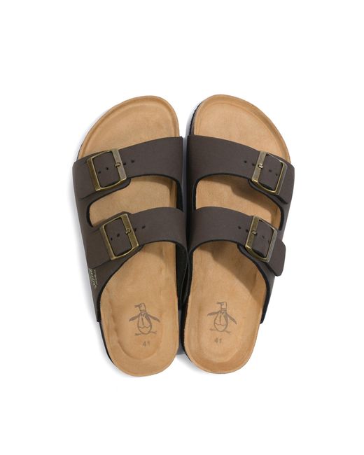 Original Penguin Port Sandal In Brown for men