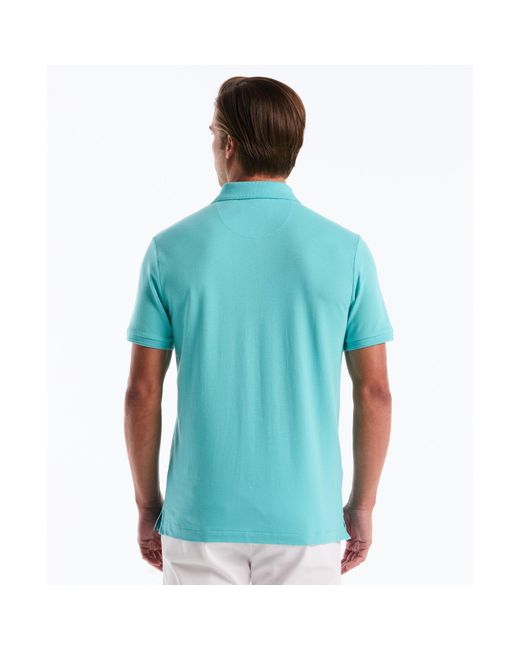 Original Penguin Blue Daddy Pique Polo Shirt In Aquarelle for men