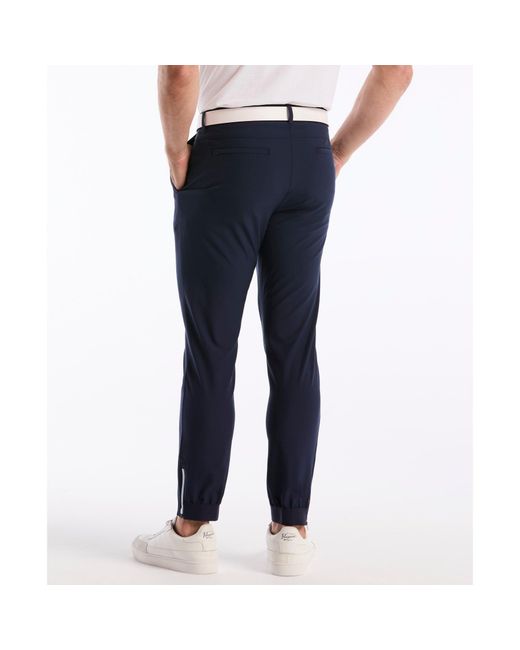 Original Penguin Blue Pete Performance Golf Jogger In Black Iris for men
