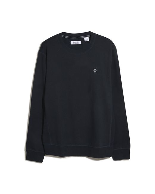 Original Penguin Blue Sticker Pete Sweatshirt In Dark Sapphire for men