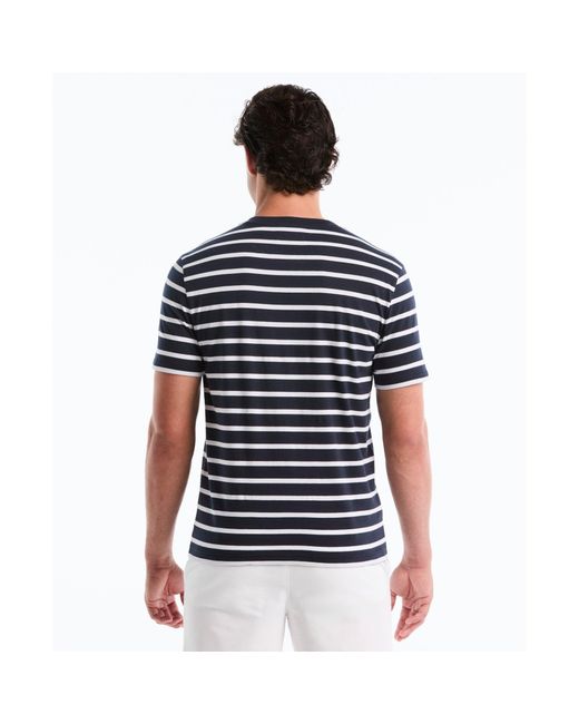 Original Penguin Blue Breton Striped T-shirt In Dark Sapphire for men