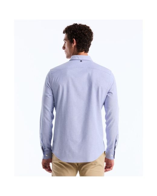 Original Penguin Oxford Shirt In Amparo Blue for men