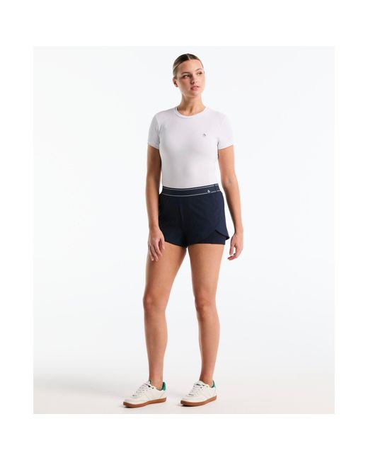 Original Penguin Blue Women's Tennis Short With Striped Pete In Black Iris for men