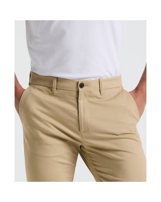 Original Penguin Multicolor Slim Fit Chinos In Travertine for men