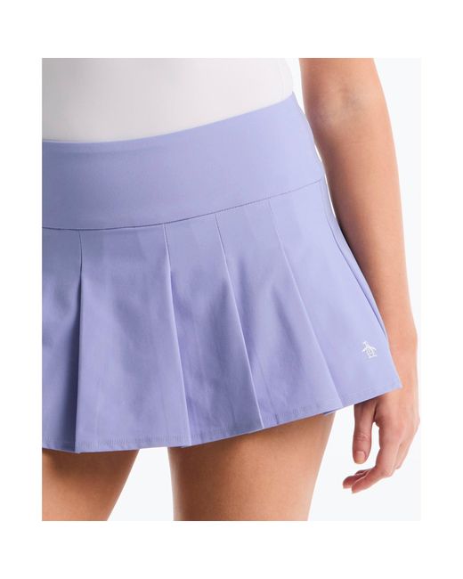 Original Penguin Blue Women's Pleated Tennis Skort In Pale Iris for men