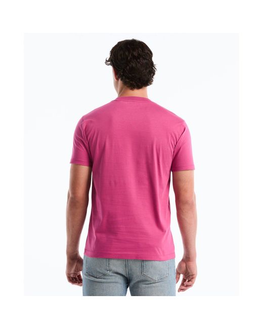 Original Penguin Pink Sticker Pete Logo T-shirt In Magenta Haze for men