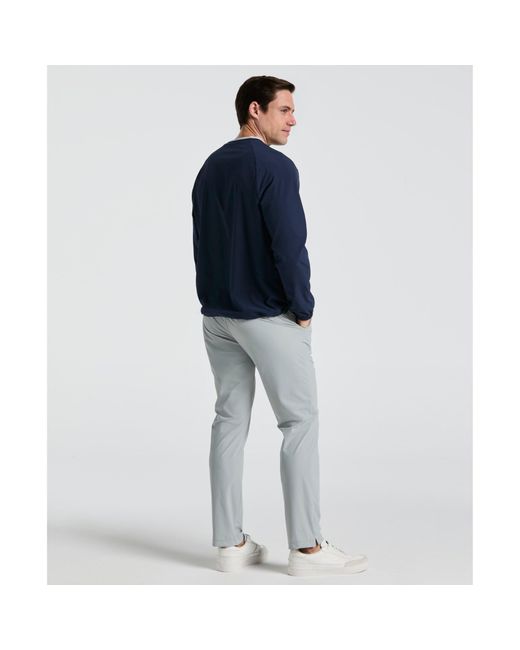 Original Penguin Blue Lightweight Ventilated Overhead Golf Jacket In Black Iris for men