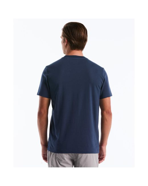 Original Penguin Blue Outline Pete Graphic T-shirt In Sargasso Sea for men