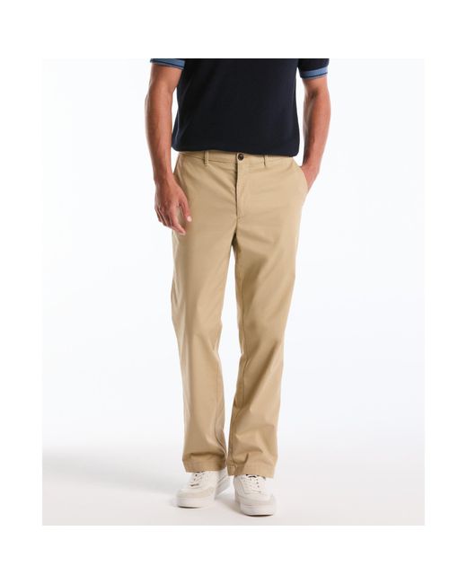 Original Penguin Black Straight Fit Chinos In Travertine for men