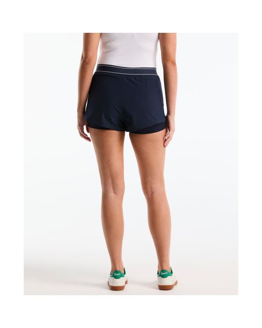 Original Penguin Blue Women's Tennis Short With Striped Pete In Black Iris for men