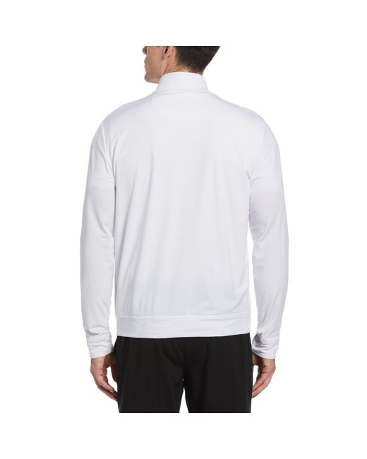 Original Penguin Essential Tennis Track Jacket In Bright White for men