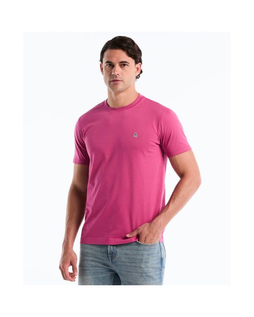 Original Penguin Pink Sticker Pete Logo T-shirt In Magenta Haze for men