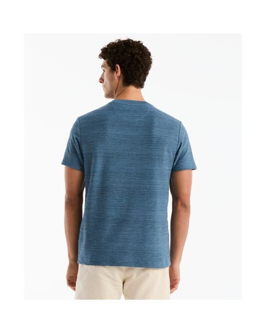 Original Penguin Space Dyed Slub T-shirt In Copen Blue for men